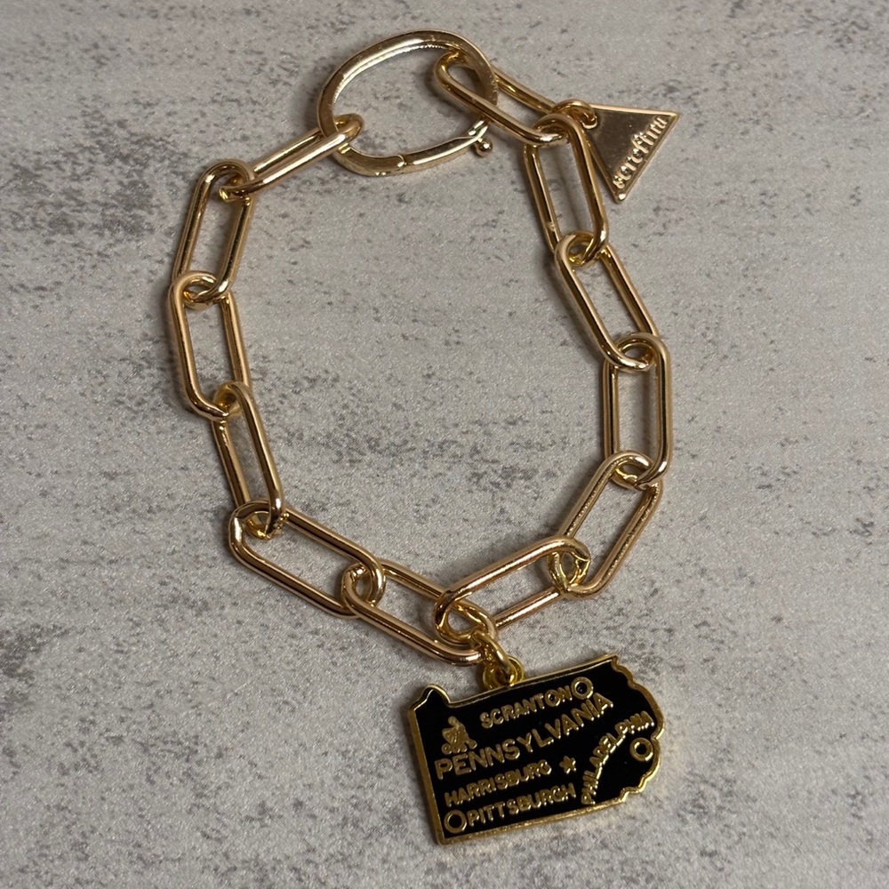 Anthropologie Pennsylvania State Charm Bracelet